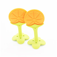 橘子牙膠,水果咬牙膠,硅膠磨牙棒定制！